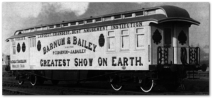 Barnum and Bailey train car